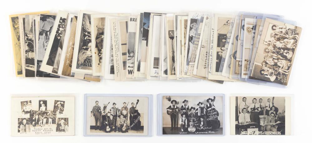 Appraisal: TOPICAL RADIO AND MUSICAL PERFORMERS POSTCARDS EARLY TO MID- TH