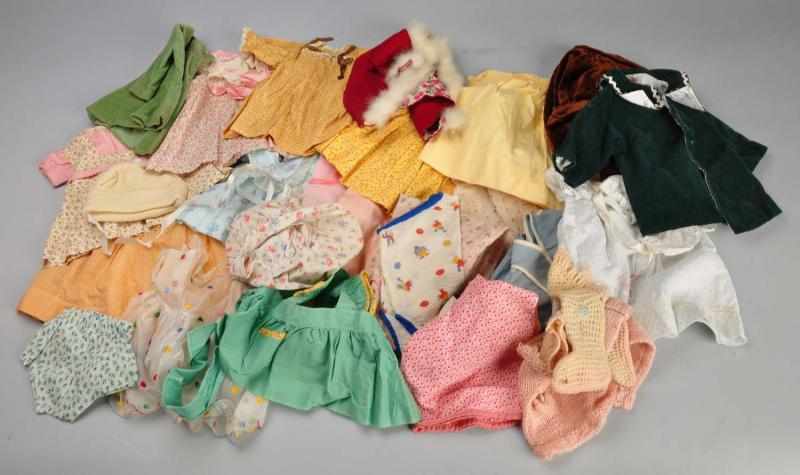 Appraisal: Large Lot of Clothes for Patsy-type Dolls Description Three coats