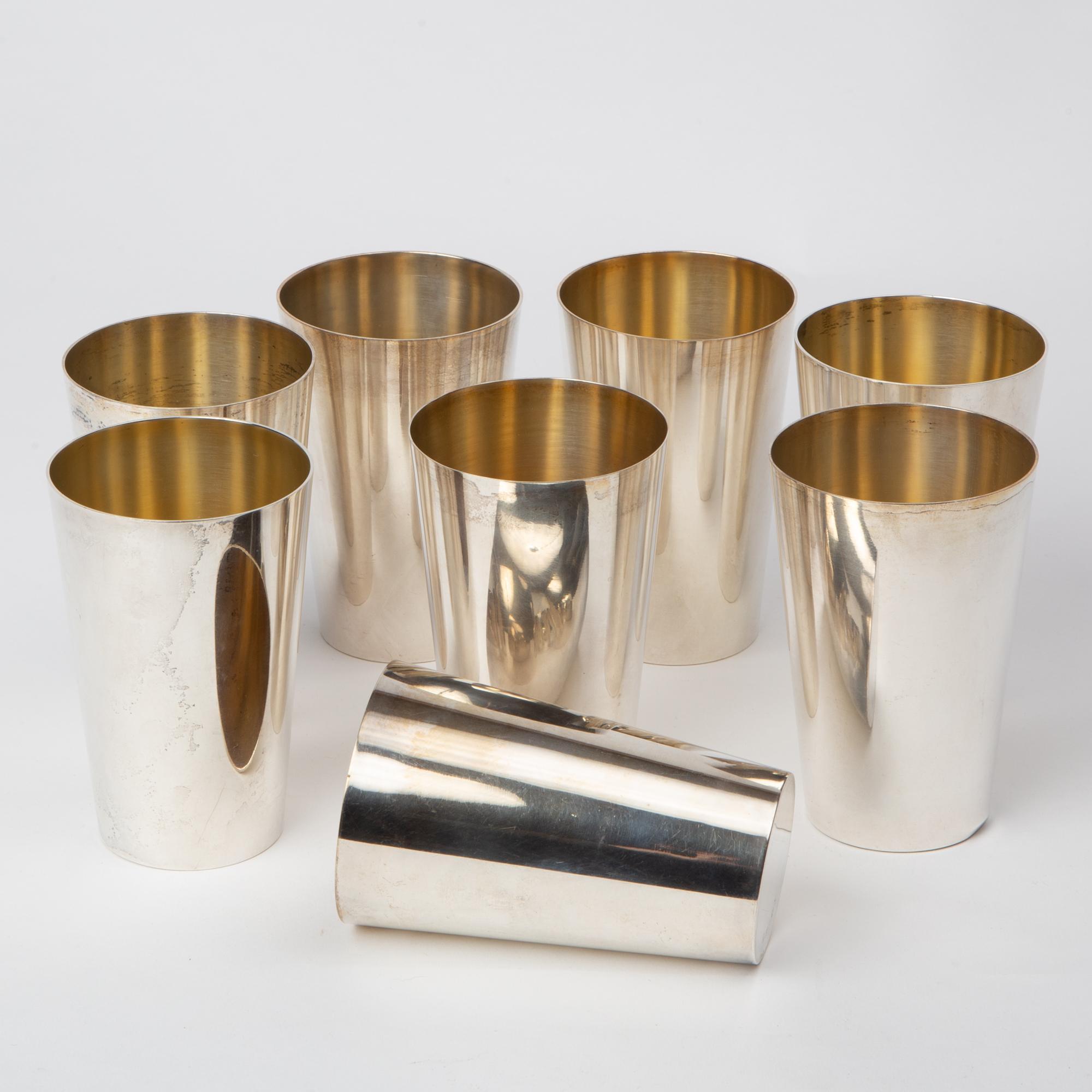 Appraisal: EIGHT OTTO WOLTER STERLING JULEP CUPS A set of eight