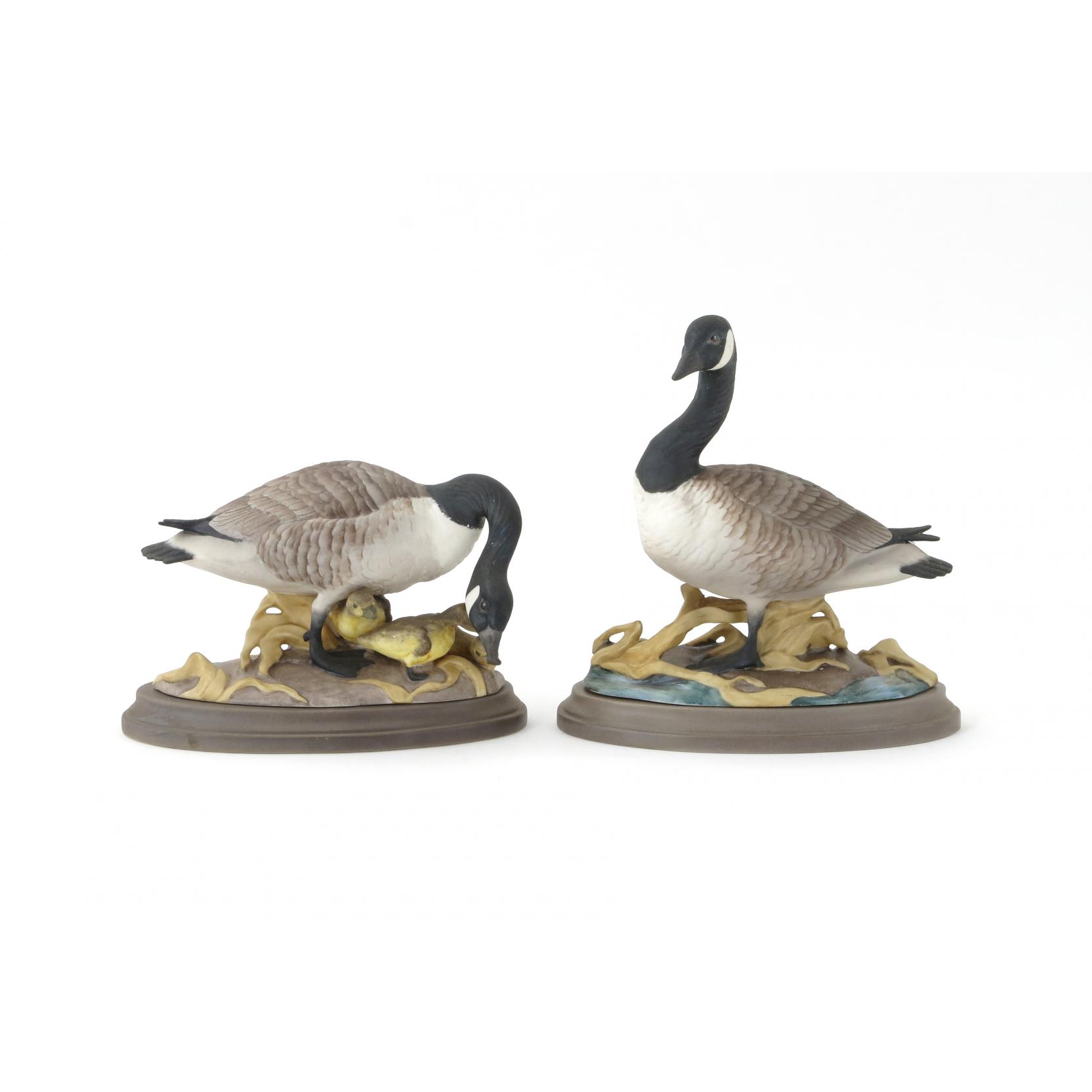 Appraisal: Boehm Porcelain Canada Geese Pair on the bottom each with