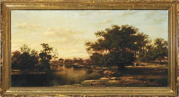 Appraisal: William Henry Buck American New Orleans - Along the Bayou