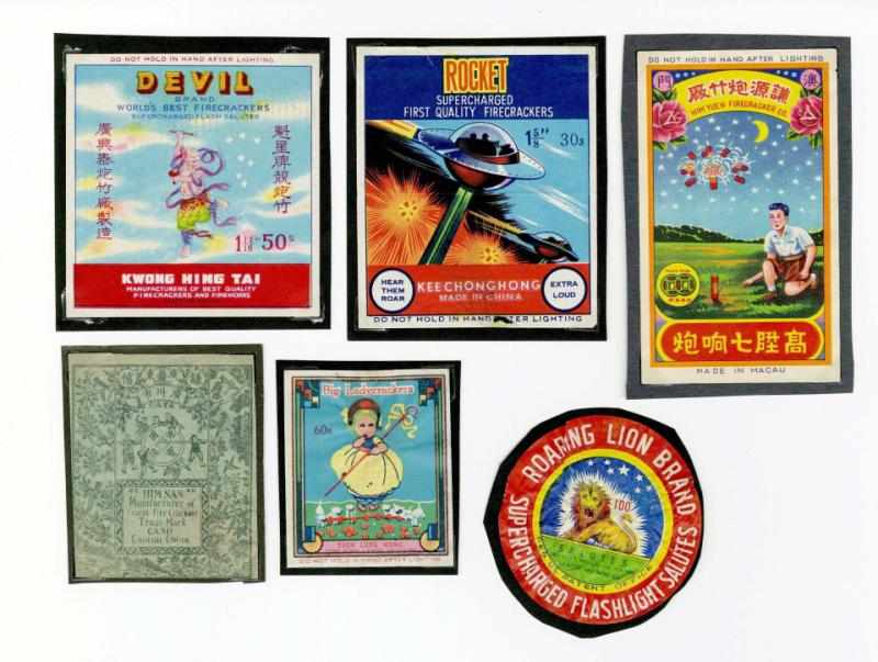 Appraisal: Lot of Firecracker Labels Includes Devil Rocket Him Yuen Him