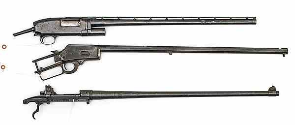 Appraisal: Gunsmith's Lot of Three Barreled Action Long Guns Springfield Armory