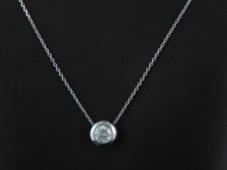 Appraisal: Diamond Pendant Diamond pendant on chain approx ct round diamond