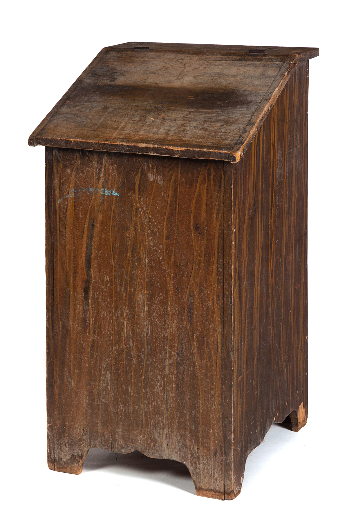 Appraisal: AMERICAN STORAGE BIN Second half- th century pine Original grained