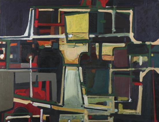 Appraisal: FRANCIS ALMEIDA LUZZATTO American b ABSTRACT IN YELLOW RED AND