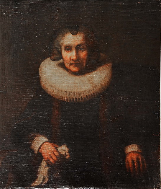 Appraisal: AFTER REMBRANDT VAN RIJNPortrait of Margaretha de Geer wife of