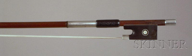 Appraisal: English Silver Mounted Violin Bow W E Hill Sons the