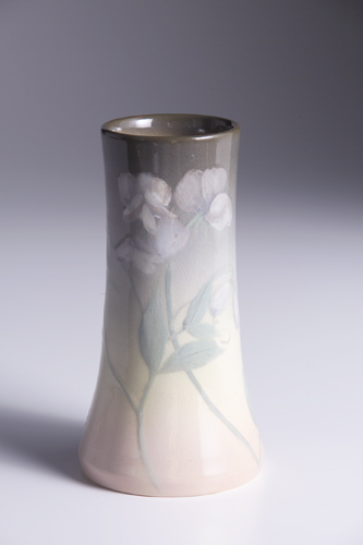 Appraisal: ROOKWOOD Iris glaze tapering vase painted by Carolyn Steinle with