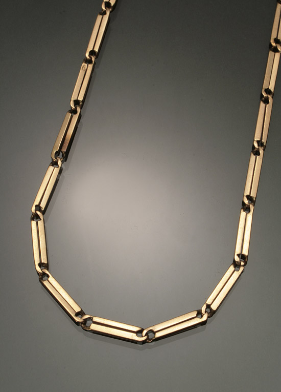 Appraisal: Hallmarked -Karat Yellow-Gold Vest Chain Weight dwt Length - inches