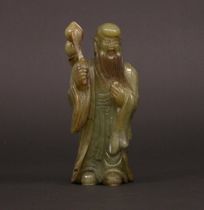 Appraisal: A Carved Nephrite Figure C th Century Carved from a