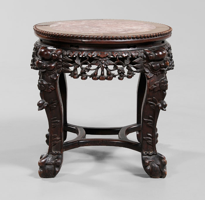 Appraisal: Hardwood Stand Chinese late th early th century top with