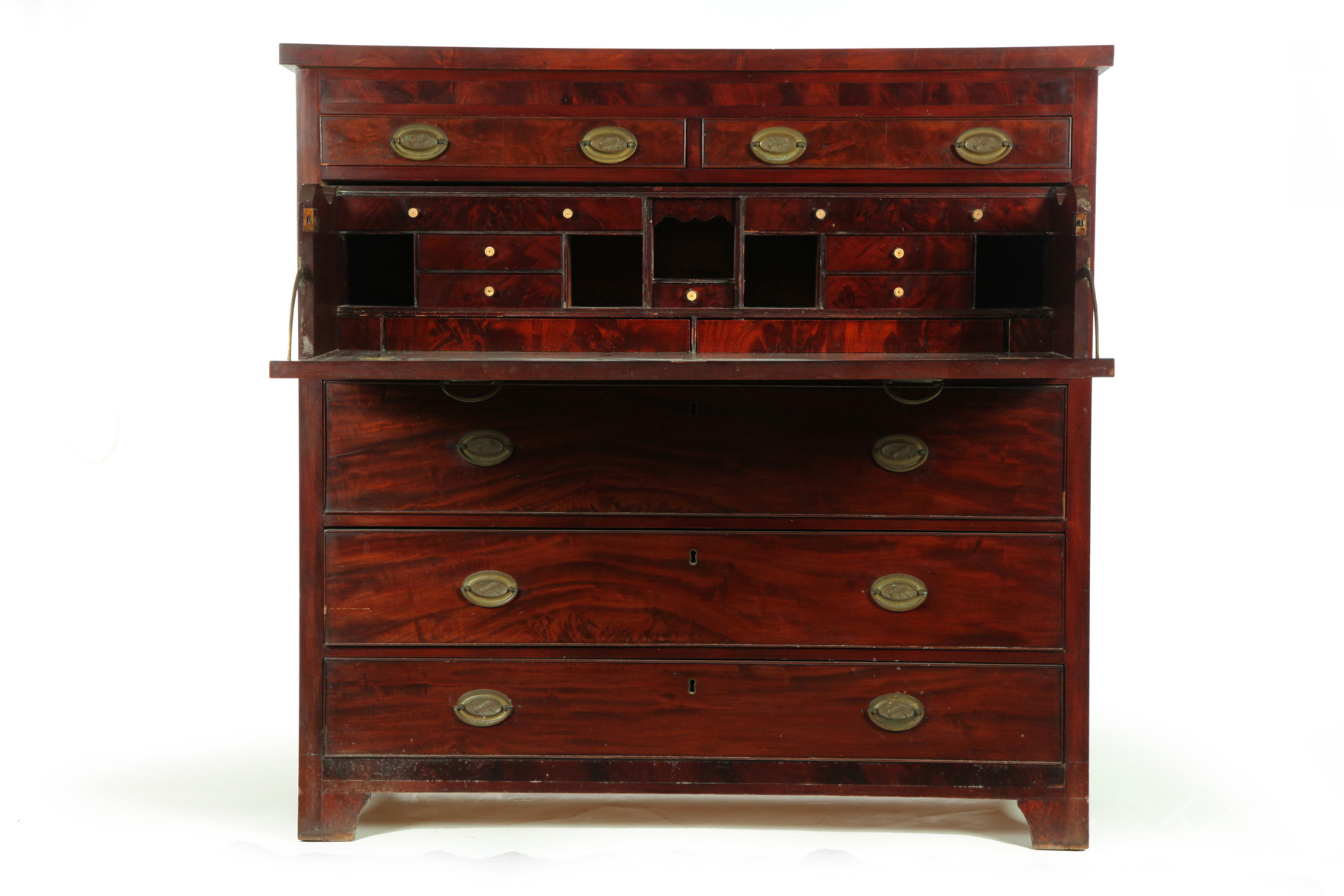 Appraisal: FEDERAL BUTLER'S DESK American st half- th century mahogany and