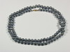 Appraisal: PEARLS - A strand of Akoya blue gray mm pearls