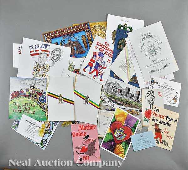 Appraisal: Mardi Gras a large group of ball ephemera including various