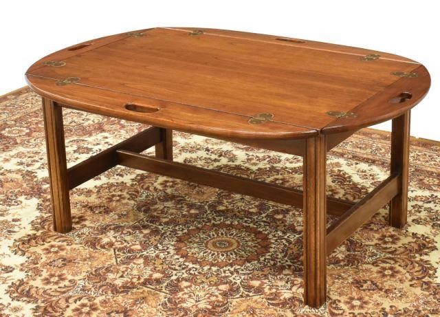 Appraisal: Vintage mahogany tray-top butler's table mid to late th c