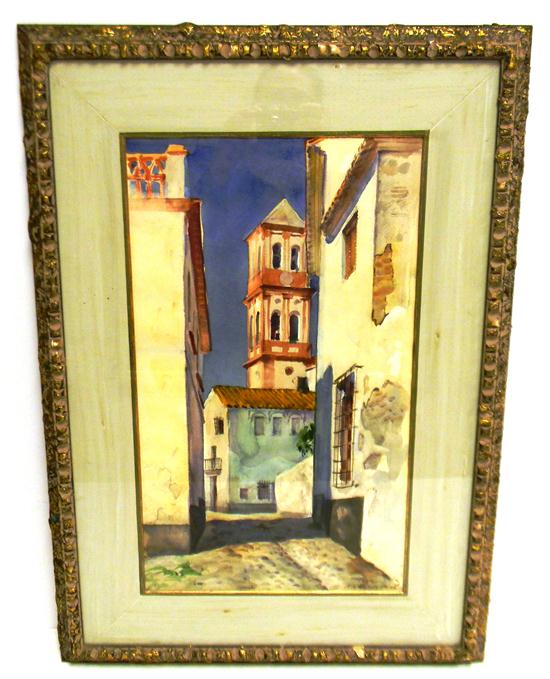 Appraisal: Carl William Broemel American - watercolor on wove paper Italian