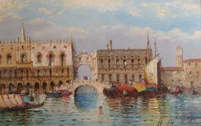 Appraisal: William Meadows fl - The Bridge of Sighs Venice The