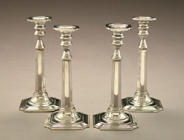 Appraisal: Good Set of Four Mueck-Cary Company New York Weighted Sterling