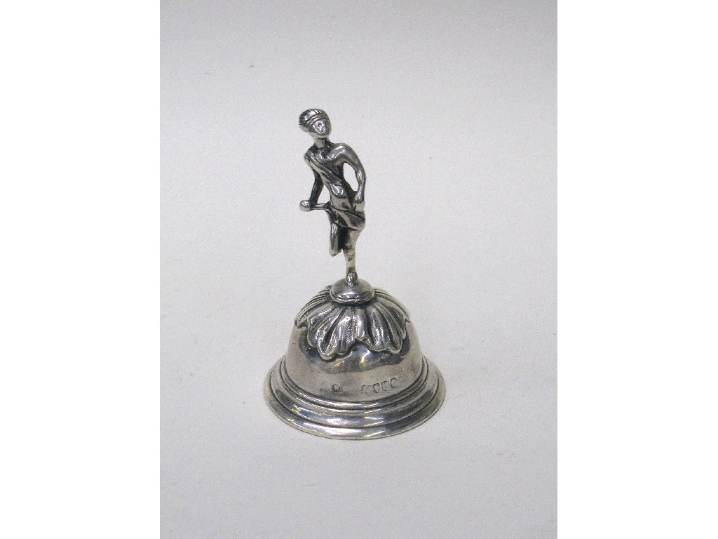 Appraisal: Victorian silver figural table bell London