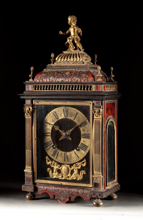 Appraisal: Louis XIV boulle marquetry and gilt bronze mantel clock P