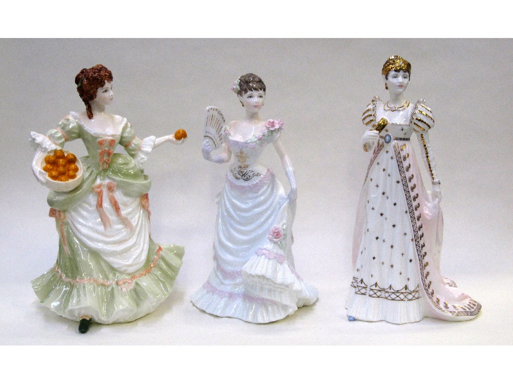 Appraisal: Three Coalport figures from the Femmes Fatales range to include