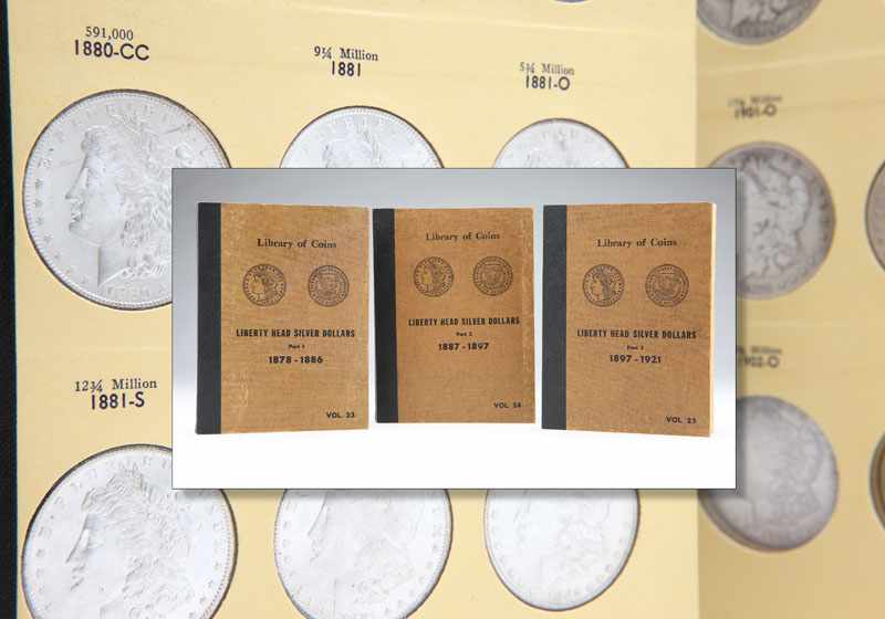 Appraisal: Comprising three volumes of Liberty Head Silver Dollars Part -