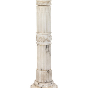 Appraisal: Two Continental Marble Pedestals Late th Century Height inches Property