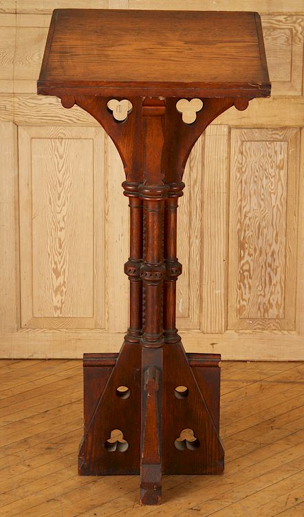 Appraisal: LATE TH C AMERICAN OAK LECTERN BY DANIEL PABST A