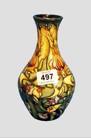 Appraisal: Moorcroft Vase decorated with Flowers dated height cm seconds silver