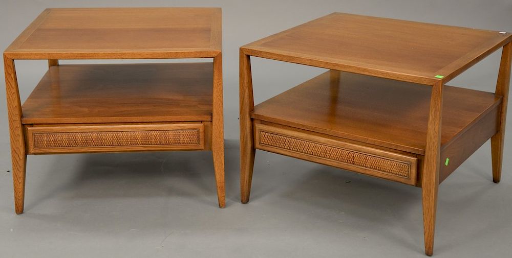 Appraisal: Pair of Mid-Century end tables by Century designer Raymond Sobota