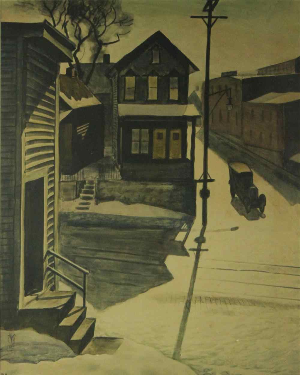 Appraisal: CHARLES BURCHFIELD AMERICAN - ICE GLARE photo reproduction x sight