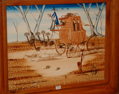 Appraisal: PETER BROWN THE ST AUSTRALIAN HORSECLASS CARRIDGE OIL ON CANVAS