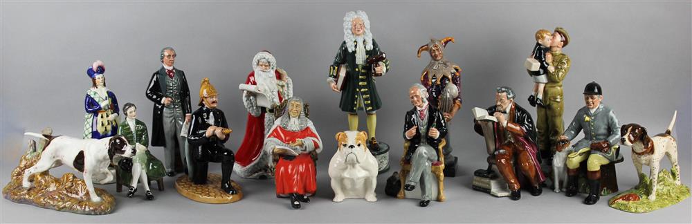 Appraisal: FIFTEEN ROYAL DOULTON AND OTHER CERAMIC FIGURES to include Royal