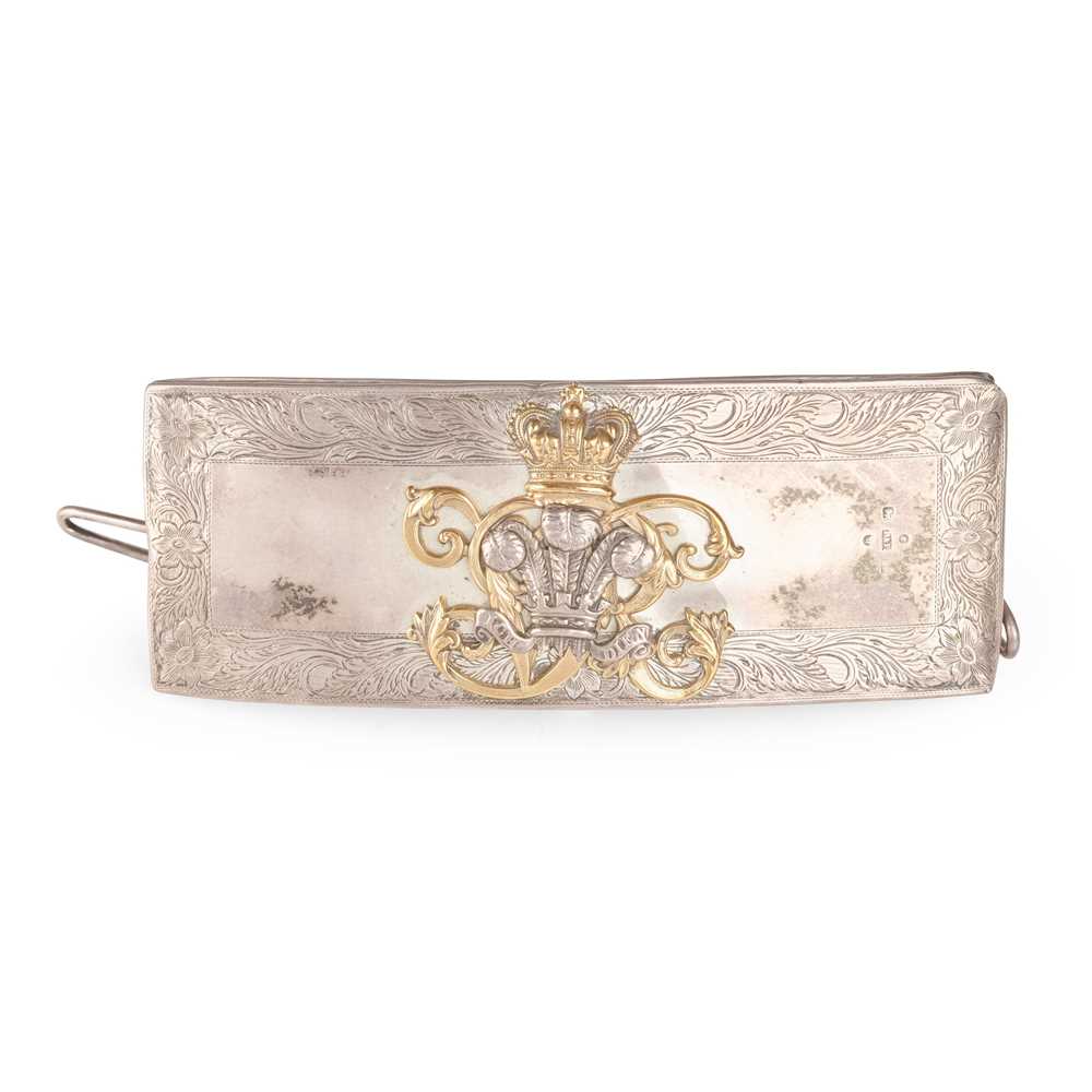 Appraisal: RD DRAGOON GUARDS OFFICER'S SILVER BELT POUCH HALLMARK rd Dragoon