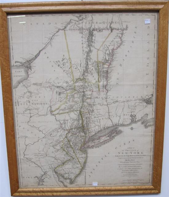 Appraisal: FADEN WILLIAM A Map of the Province of New York