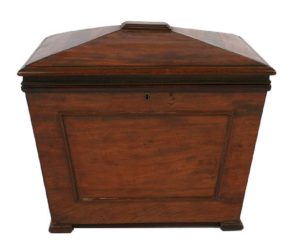 Appraisal: A Regency mahogany cellarette height in width in depth in