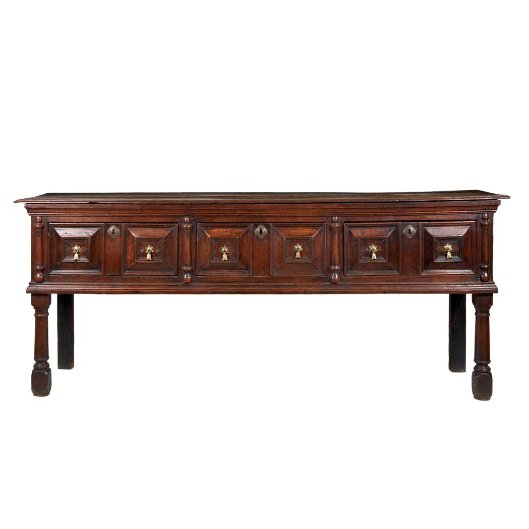 Appraisal: William and Mary Oak Serving Table Late th century The