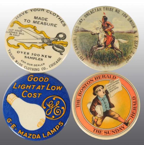 Appraisal: Lot of Pocket Mirrors Description Brilliant grouping with exceptional graphics