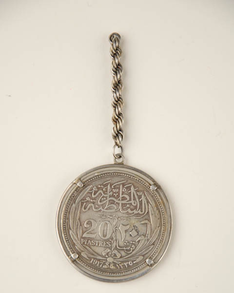 Appraisal: Twenty Piastre Egypt - made into a Pendant or Watch