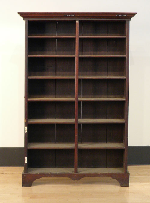 Appraisal: Two walnut shelf units th c h w and h