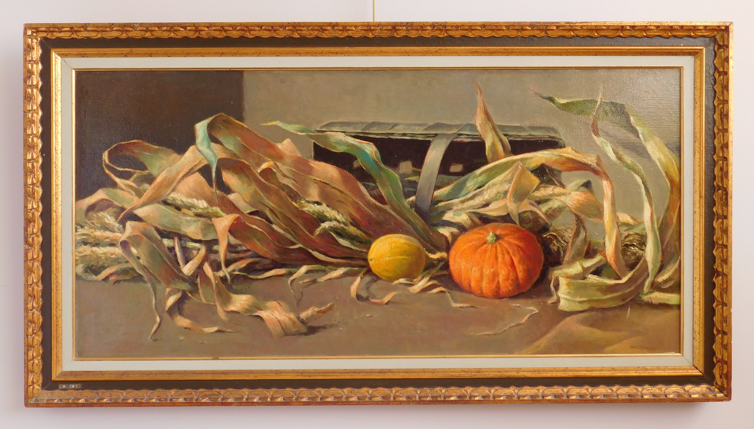 Appraisal: Jack Richard American - ''Design of Autumn''- oil on canvas-