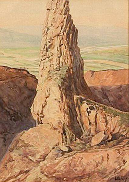 Appraisal: Gunnar Widforss - Rocky Outcrop signed 'Widforss' lower right watercolor