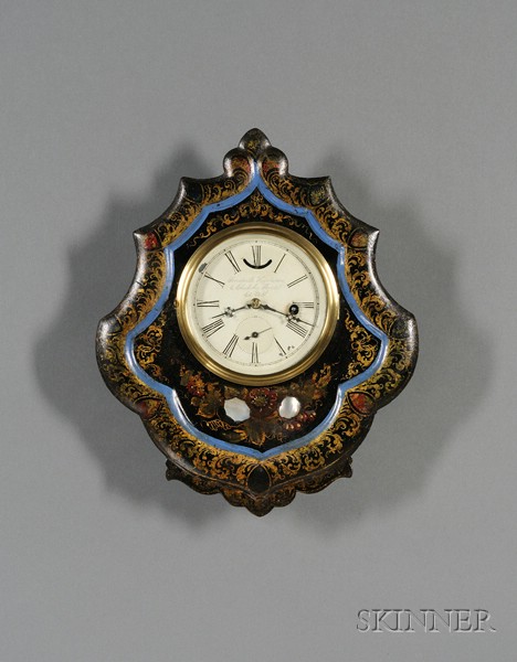 Appraisal: Iron-Fronted Wall Clock by Forestville Hardware and Clock Company Bristol