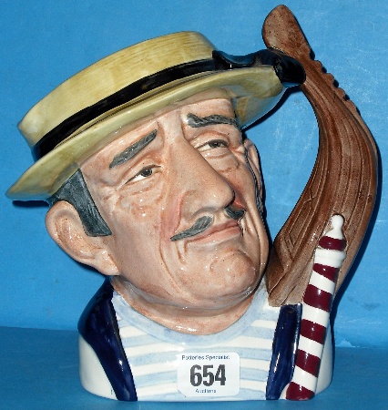 Appraisal: Royal Doulton Large Character Jug Gondolier D tiny underglaze chip