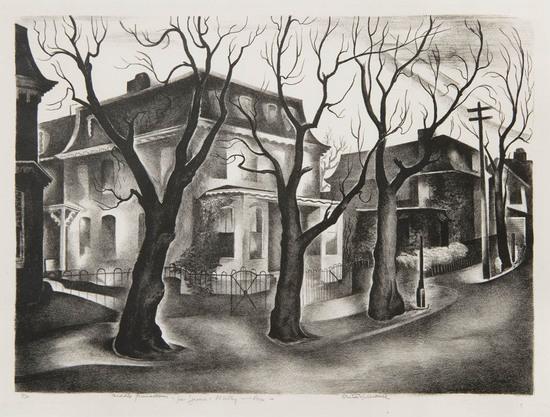 Appraisal: Benton Spruance - middle germantown lithograph circa signed and inscribed