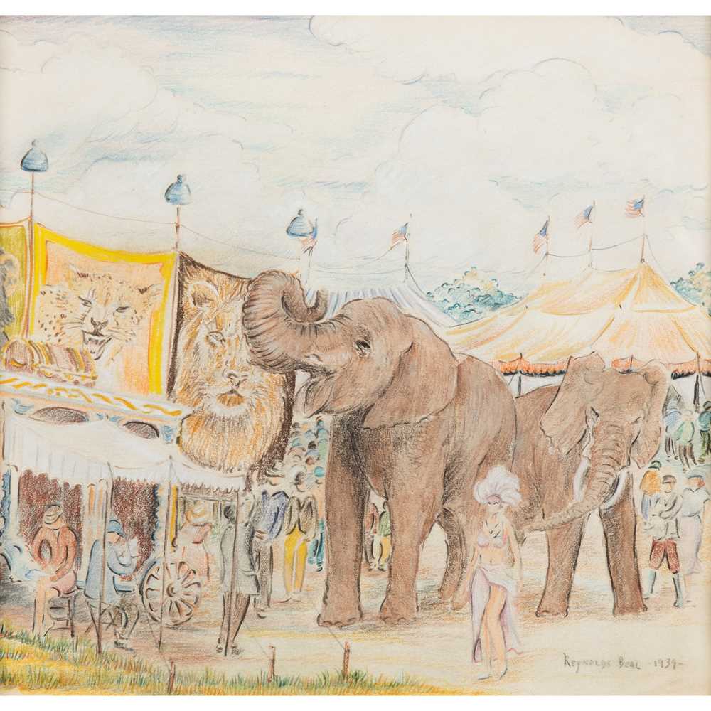 Appraisal: REYNOLDS BEAL AMERICAN - THE CIRCUS signed and dated in