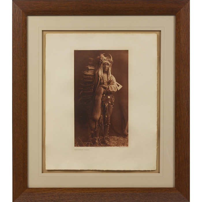 Appraisal: Edward Sheriff Curtis photogravure Iron Breast ndash Piegan