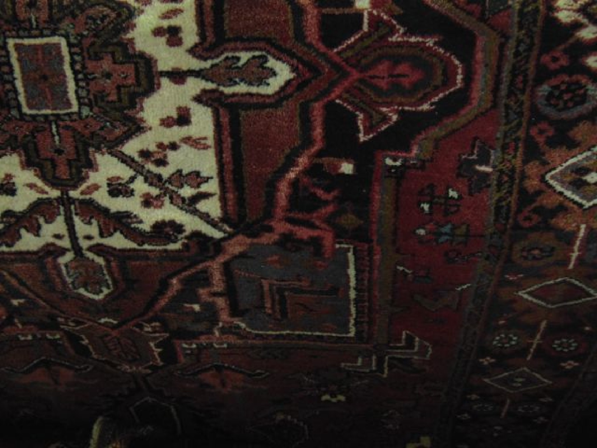 Appraisal: A Persian style carpet the central medallion upon a pink