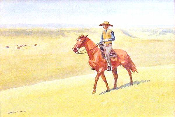 Appraisal: Leonard Howard Reedy American - The Rancher signed 'Leonard H